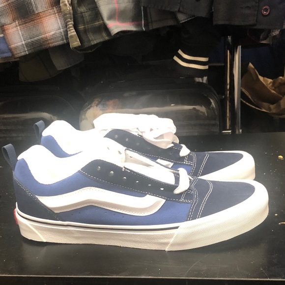 Vans Knu Skool Navy and Blue Sneakers - Picture 1 of 6